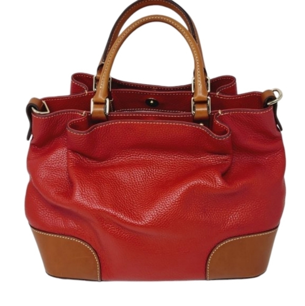 Dooney & Bourke | Women's Vintage Red Pebble Grain Brenna Bag (One Size) - Picture 15 of 16